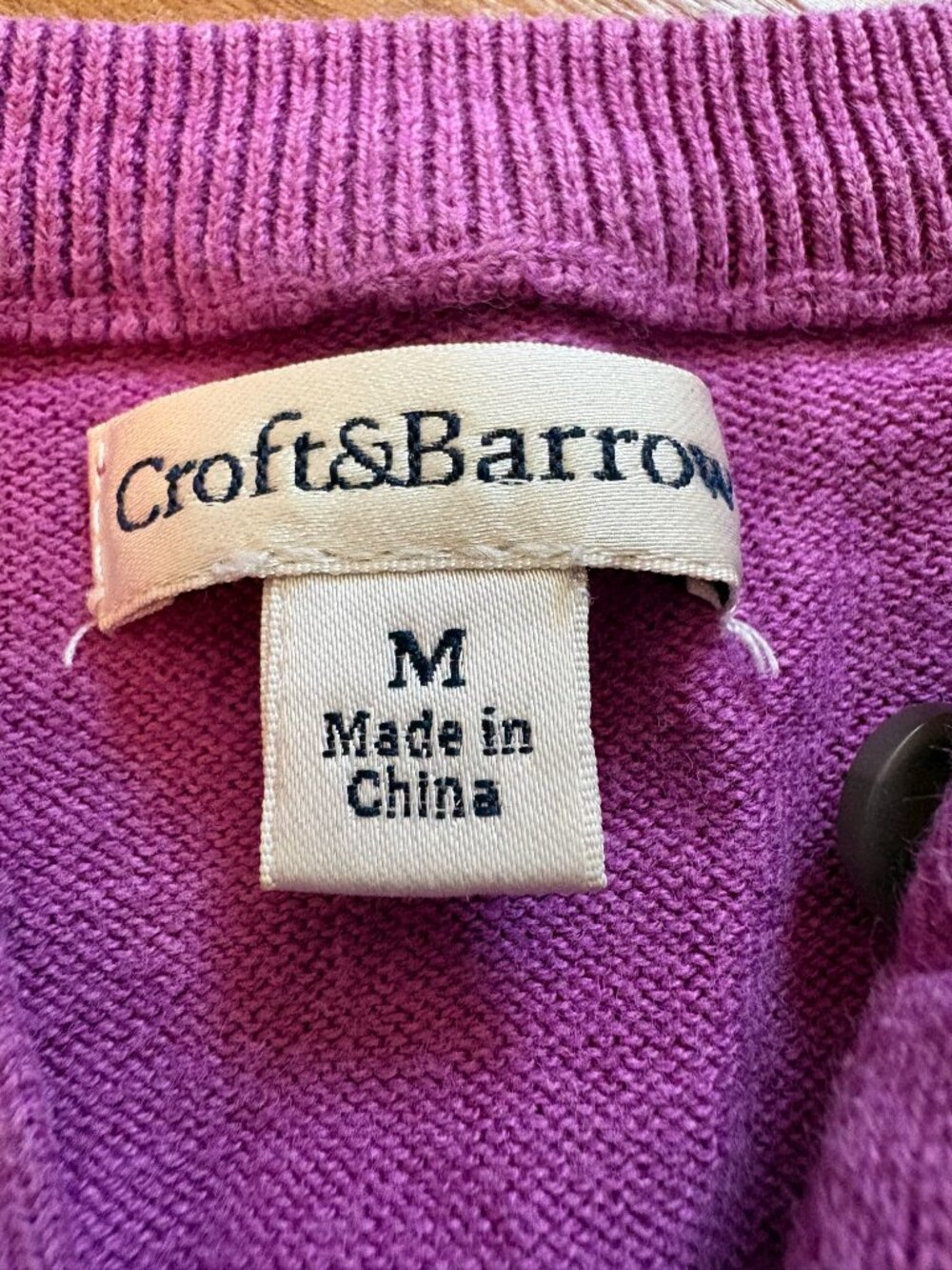 Ladies' pink button-up cardigan - Picture 6 of 6